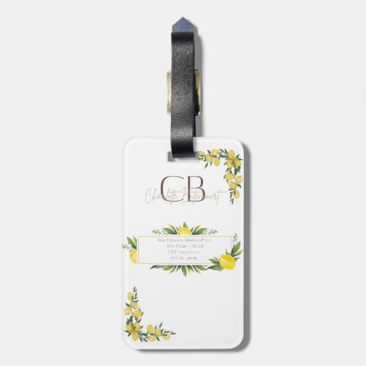 Etiqueta De Bagagem Sweet Sicília Bagagelabel (Achterkant verticaal)