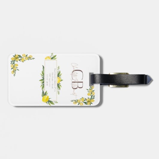 Etiqueta De Bagagem Sweet Sicília Bagagelabel (Achterkant horizontaal)