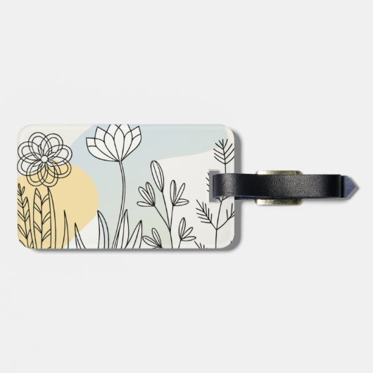 Etiqueta de equipaje, sencilla bagagelabel (Achterkant horizontaal)