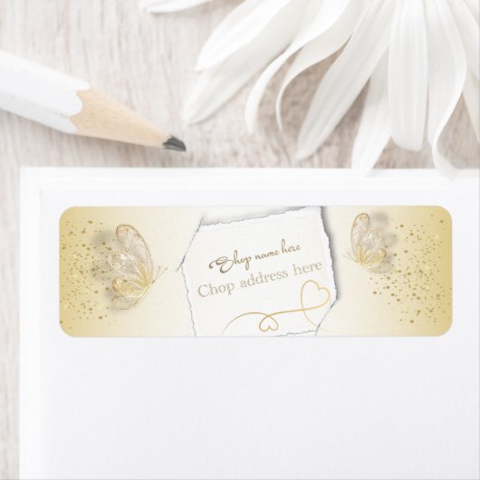 Etiqueta de remitente personalizada etiket (Insitu)