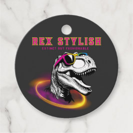 Etiqueta para lembrancinha T-Rex Fashion Bedankjes Labels