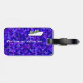 Etiqueta Para Maletas Cuadritos Azules Con Barco Bagagelabel (Achterkant horizontaal)