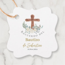 Etiqueta para recuerdos de Bautizo Bedankjes Labels