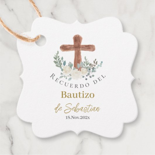Etiqueta para recuerdos de Bautizo Bedankjes Labels (Voorkant)
