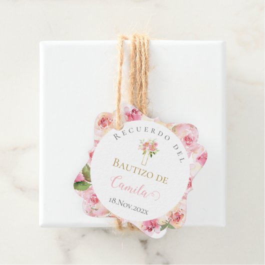 Etiqueta para recuerdos de Bautizo Bedankjes Labels (In situ)