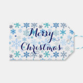 Etiqueta Para Regalo Copos de Nieve Cadeaulabel (Voorkant (Horizontaal))