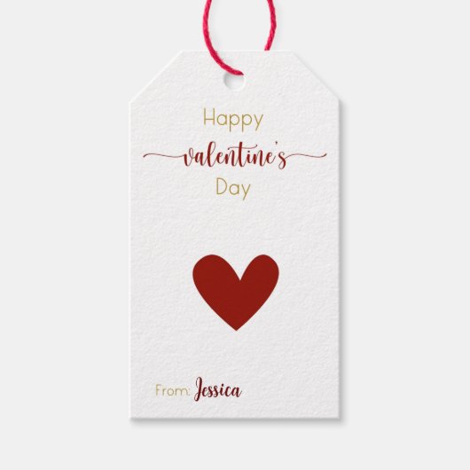 etiqueta para regalo dia de San Valentin Cadeaulabel (Voorkant)