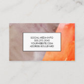 Etiqueta/waterkleurpanelen, expressief visitekaartje (Achterkant)