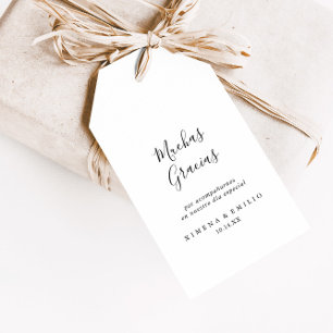 Etiquetas de Regalos de Boda Minimalista Cadeaulabel