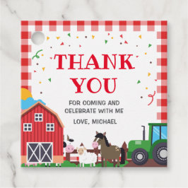 Etiquetas Para Recuerdos Farm animals Birthday fav Bedankjes Labels