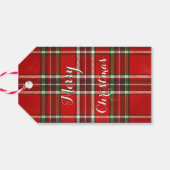 Etiquetas Para Regalo Estilo Tartán  Cadeaulabel (Achterkant Horizontaal)