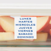 ETIQUETAS SEMANALES LABELS (Aangebracht)