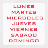 ETIQUETAS SEMANALES LABELS (Design 2)