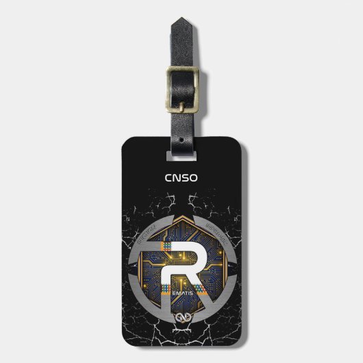 ETIQUETTE BAGAGE REMATIS 2025 BAGAGELABEL (Voorkant verticaal)