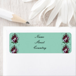 Étiquette de retour Bouquet Violettes Etiket