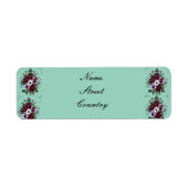 Étiquette de retour Bouquet Violettes Etiket (Voorkant)