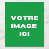 Etiquette de vin - Votre afbeelding ici - personna Wijn Etiket (Enkel label)