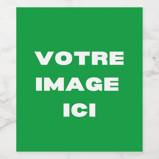 Etiquette de vin - Votre afbeelding ici - personna Wijn Etiket (Enkel label)