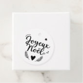 Etiquette emballage - Joyeux Noël - N&B Bedankjes Labels (In situ)