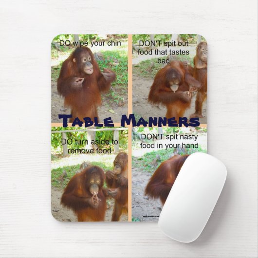 Etiquette en middelen voor het in het wild levende muismat (Met muis)