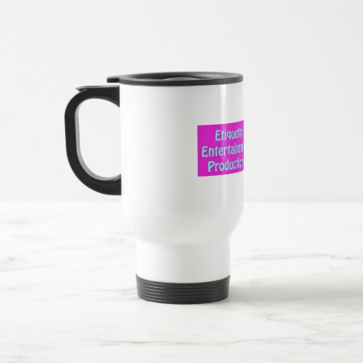 Etiquette Entertainment Travel Mug Reisbeker (Links)