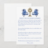 Etiquette Kaart voor katholieke bruiloft Notitiekaartje (Voorkant / Achterkant)