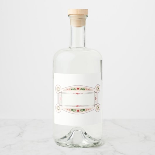 Etiquette rétro pour flacon likeurfles etiket (Voorkant)