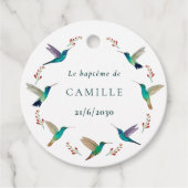 Etiquette ronde baptême bedankjes labels (Voorkant)