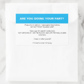 Etiquette van de locomotiefbadkamer rechthoekige sticker (Tas)