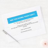 Etiquette van de locomotiefbadkamer rechthoekige sticker (Envelop)