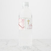 Etiquette voor Eerste Communie Waterfles Etiket (Achterkant)