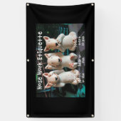 Etiquette voor snoepwerk spandoek (Verticaal)