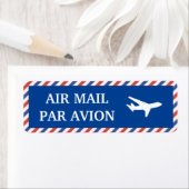 Etiquettes air mail etiket (Insitu)