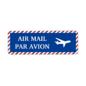 Etiquettes air mail etiket (Voorkant)