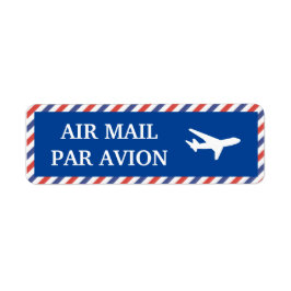 Etiquettes air mail etiket