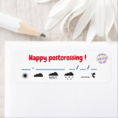 Etiquettes postkruising Comètes Etiket (Insitu)