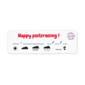 Etiquettes postkruising Comètes Etiket (Voorkant)