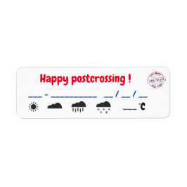 Etiquettes postkruising Comètes Etiket