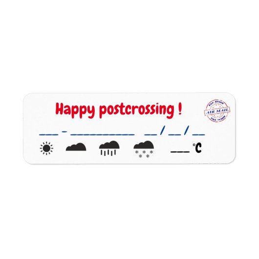 Etiquettes postkruising Comètes Etiket (Voorkant)