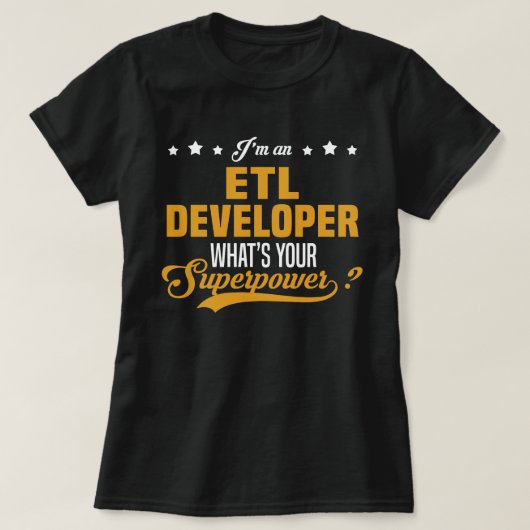 ETL-ontwikkelaar T-shirt (Design voorkant)