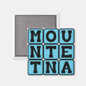 Etna, Berg in Italië Magneet (Voorkant / Achterkant)