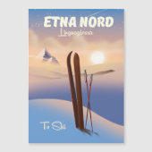 Etna Nord Linguaglossa Ski poster (Voorkant)