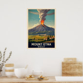Etna Sicilië V03 Poster (Keuken)