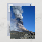 Etna - vulkaanuitbarsting briefkaart (Voorkant / Achterkant)
