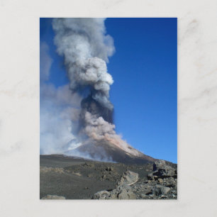 Etna - vulkaanuitbarsting briefkaart