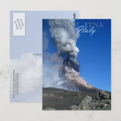 Etna - vulkaanuitbarsting briefkaart (Voorkant / Achterkant)