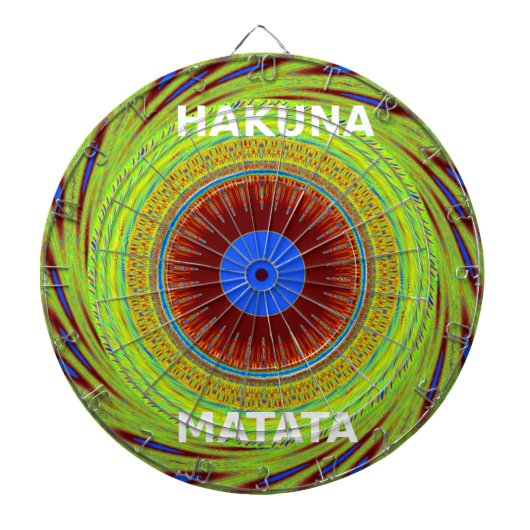 Etnici hebben een fijne dag en een betere nacht dartbord (Voorkant)