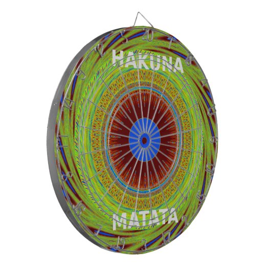 Etnici hebben een fijne dag en een betere nacht dartbord (Voorkant Links)