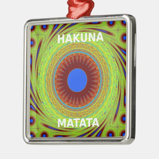 Etnici hebben een fijne dag en een betere nacht metalen ornament (Links)