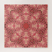 Etnisch Abstract Bloem, Mandala's Naadloos. Legpuzzel (Horizontaal)